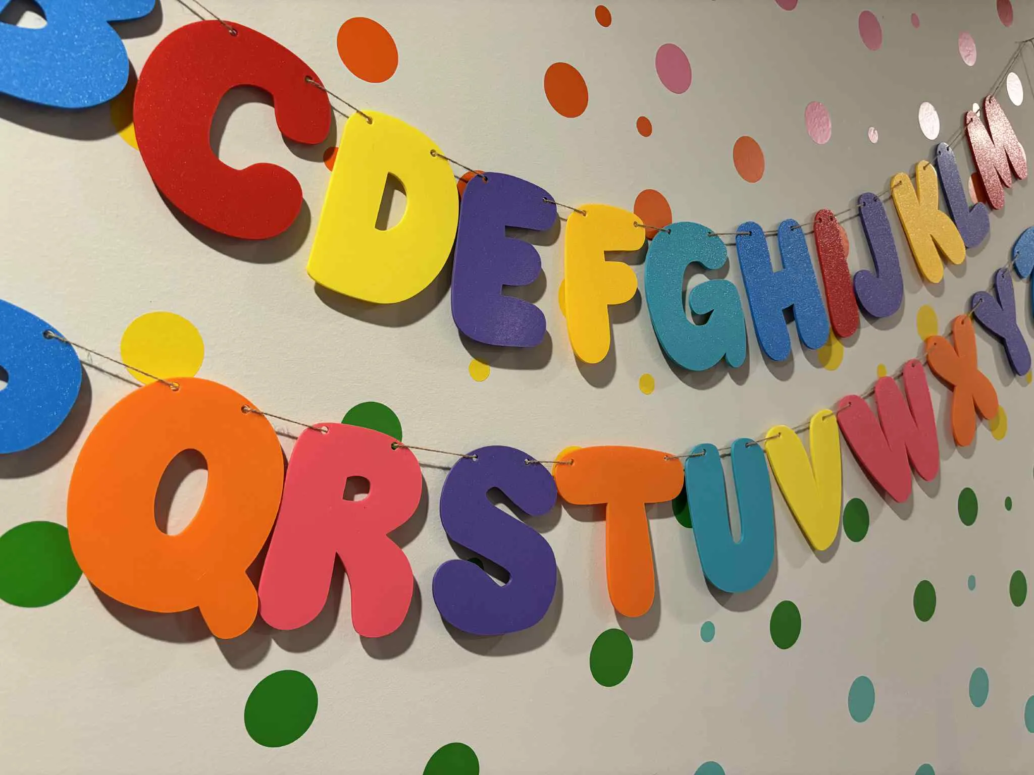Letras grandes DIY para guirnaldas · foto 2 de 3