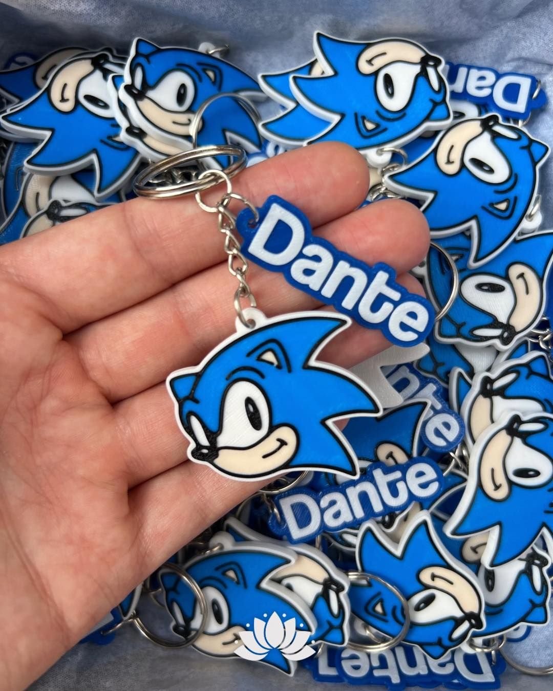 Llavero personalizado Sonic con nombre · foto 2 de 2