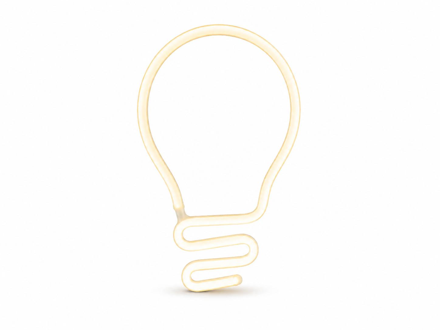 Cartel Luminoso Bombilla con Neón LED – 16 × 24 cm · foto 1 de 2