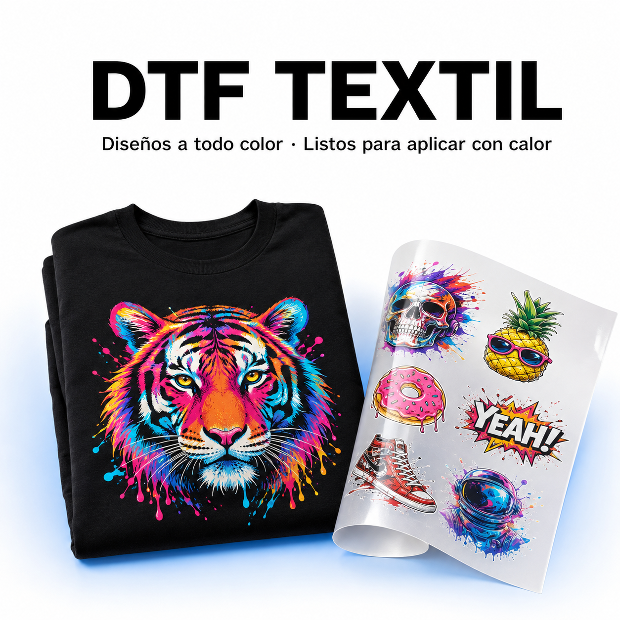 DTF Textil 100 × 28 cm · foto 1 de 2