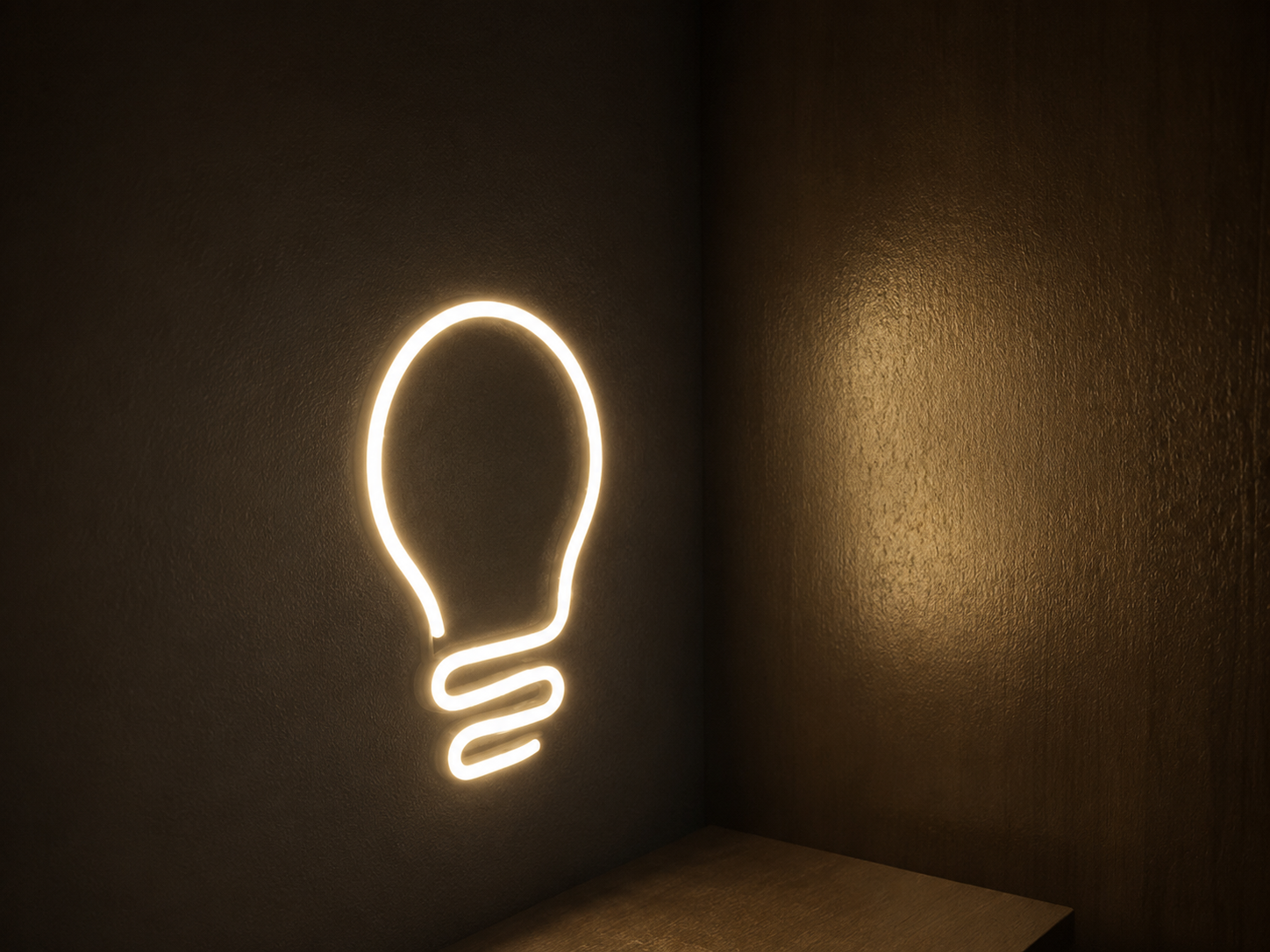 Cartel Luminoso Bombilla con Neón LED – 16 × 24 cm · foto 2 de 2